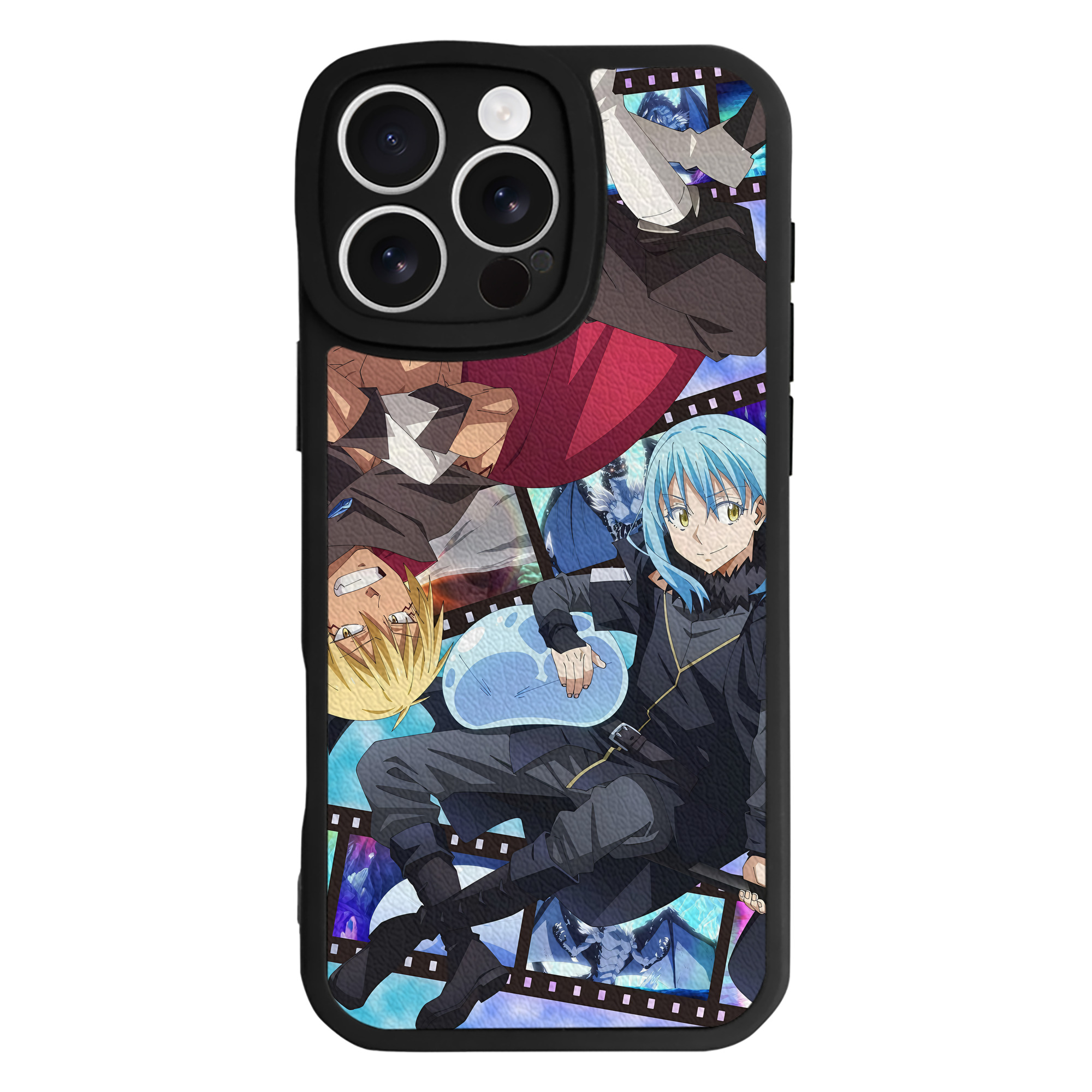 （画像用） 転スラ Regarding Reincarnated to Slime 【iPhone 16シリーズ対応】シリコンスマホケース（レザー調） 材質：シリコン
